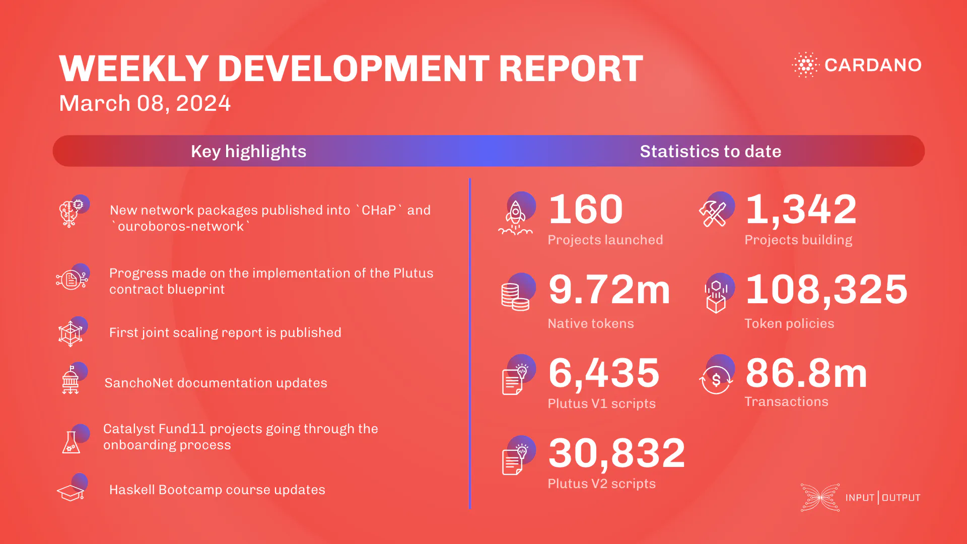 weekly development report