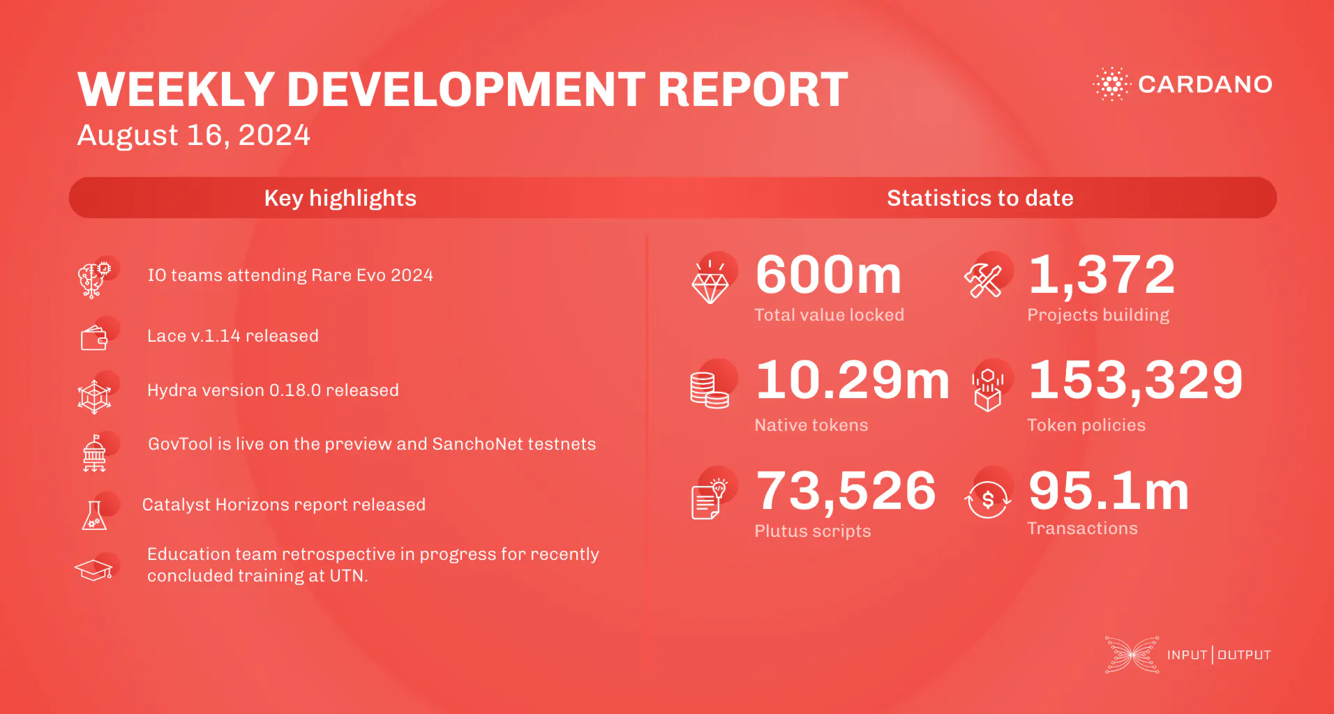 weekly development report